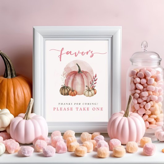 Pink Sweet Pumpkin Baby Duschgelfavoriten hier Poster