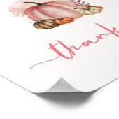 Pink Sweet Pumpkin Baby Duschkarte Book Gift Poster (Ecke)
