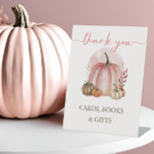 Pink Sweet Pumpkin Baby Duschkarte Book Gift Sockelschild