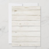 Pink Sweet Rustic Woodland Animal 1. Geburtstag Einladung (Rückseite)