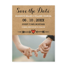 Pink Sweethearst & Arrows Verlobung Save the Date