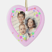 Pink Sweetheart Foto Keramikornament (Rechts)