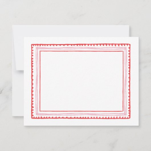 Pink Sweetheart Girl Baby Dusche Dankeskarte (Rückseite)