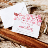 Pink Sweetheart Valentine Wie viele Candies Spiel Einladung