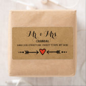 Pink Sweethearts & Arrows Rustic - Mr. & Mrs. (Insitu)