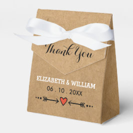 Pink Sweethearts & Arrows Rustic Wedding Vielen Da Geschenkschachtel