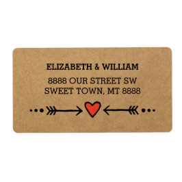 Pink Sweethearts & Arrows Rustikaler Country Style