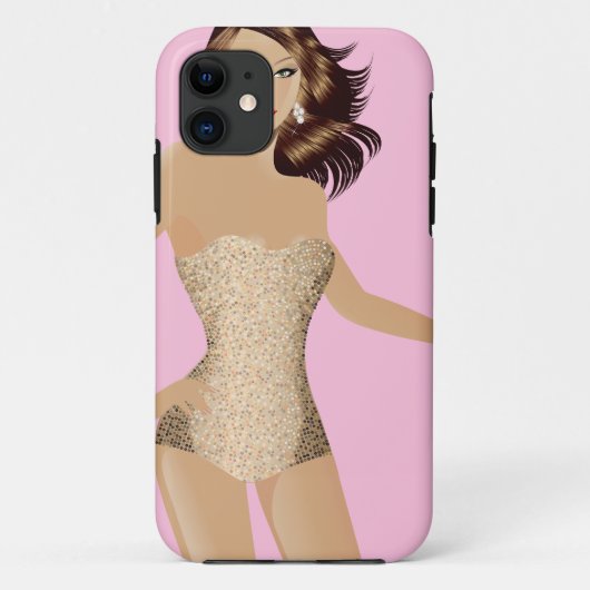 Pink Swimsuit Girl iPhone 5 Selten vorhanden™ Case-Mate iPhone Hülle (Rückseite)