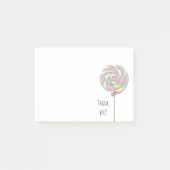 Pink Swirl Lollipop Post-it-Notizen Post-it Klebezettel (Vorderseite)