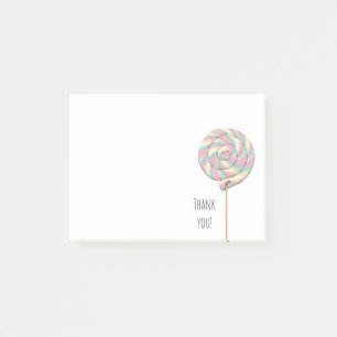 Pink Swirl Lollipop Post-it-Notizen Post-it Klebezettel