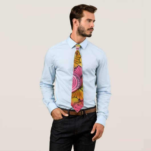 Pink Swirl Neck Tie Krawatte (Beispiel)
