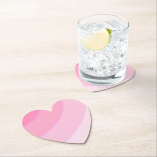 Pink Swirls Untersetzer aus Papier