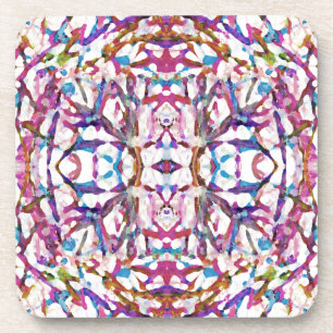 Pink Symmetrical Getränkeuntersetzer