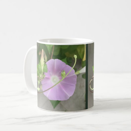 Pink Symphony Morning Glory Kaffeetasse (Vorderseite Links)