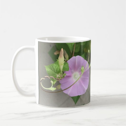 Pink Symphony Morning Glory Kaffeetasse (Links)