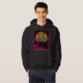 Pink Synthwave Design Men's Hoodie (Vorne ganz)