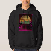 Pink Synthwave Design Men's Hoodie (Vorderseite)