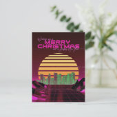 Pink Synthwave Weihnachten (Stehend Vorderseite)