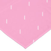 Pink Tabletts mit Herz - Custom Colors Tischdecke (Schrägansicht)