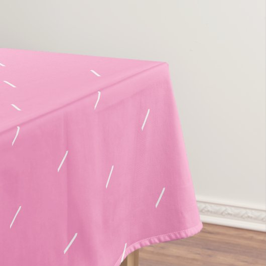 Pink Tabletts mit Herz - Custom Colors Tischdecke (Beispiel)