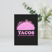 PINK TACOS POSTKARTE (Stehend Vorderseite)