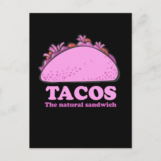 PINK TACOS POSTKARTE (Vorderseite)