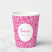 PINK TALAVERA BRAUTPARTY PAPPBECHER (Vorderseite)