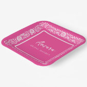 PINK TALAVERA BRAUTPARTY PAPPTELLER (Gewinkelt)