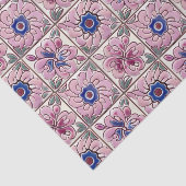 Pink Talavera Spanish Mexican Tiles Seidenpapier (Ausschnitt)