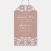 Pink Talavera Tile Fiesta Brautparty Bevorzugung Geschenkanhänger (Rückseite)