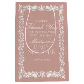 Pink Talavera Tile Fiesta Kinderduschfavoriten Mittlere Geschenktüte (Vorderseite)