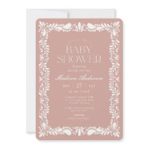 Pink Talavera Tile Spanische Fiesta Babydusche