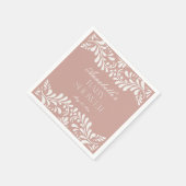 Pink Talavera Tile Spanische Fiesta Babydusche Serviette (Ecke)