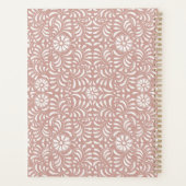 Pink Talavera Tile Spanische Fiesta Blumenhochzeit Planer (Rückseite)