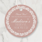 Pink Talavera Tile Spanisches Fiesta Brautparty Geschenkanhänger (Rückseite)