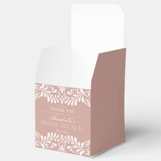 Pink Talavera Tile Spanish Fiesta Bridal Brunch Geschenkschachtel (Geöffnet)