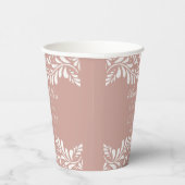 Pink Talavera Tile Spanish Fiesta Bridal Brunch Pappbecher (Rechts)