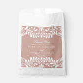 Pink Talavera Tile Spanish Fiesta Wedding Dessert Geschenktütchen (Vorderseite)