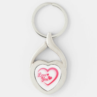 Pink Tangled Heart Keychain Schlüsselanhänger