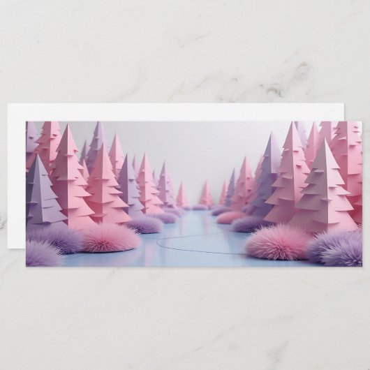 Pink-Tannenbaum (Vorne/Hinten)