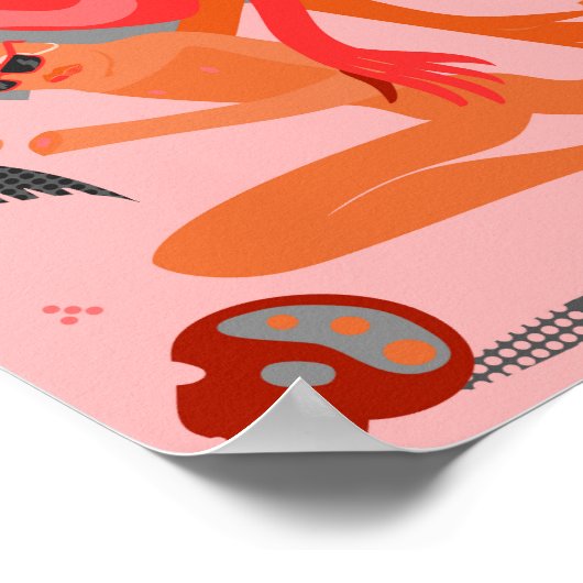 Pink Tanz Poster (Ecke)