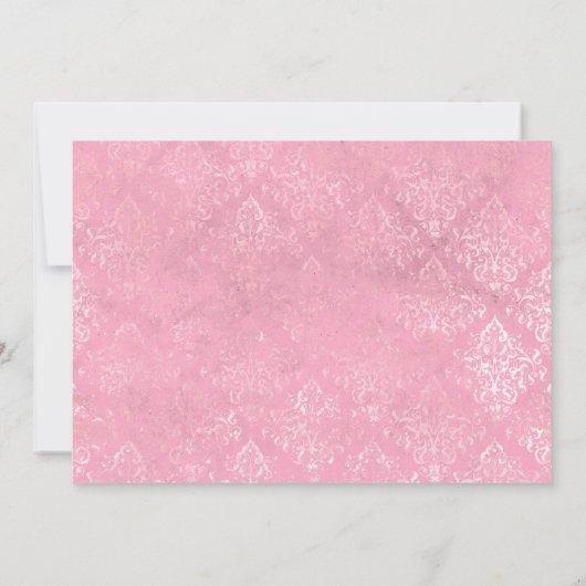 Pink tanzend uAwg Einladung (Rückseite)