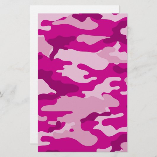 Pink-Tarnungs-Einklebebuch, das Papier in (Vorne/Hinten)