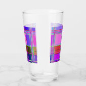 Pink tartan Fabric Pattern Cloth Madras Glas (Rechts)