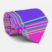 Pink tartan Fabric Pattern Cloth Madras Krawatte (Gerollt)