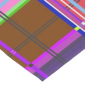Pink tartan Fabric Pattern Cloth Madras Kurzer Tischläufer (Ecke)