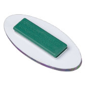 Pink tartan Fabric Pattern Cloth Madras Namenschild (Rückseite)