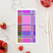 Pink tartan Fabric Pattern Cloth Madras Serviette (Beispiel)