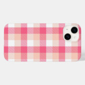 Pink Tartan Kariertes Muster Case-Mate iPhone Hülle (Rückseite (Horizontal))