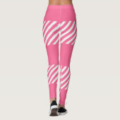 Pink Tartan Muster Leggings (Rückseite)
